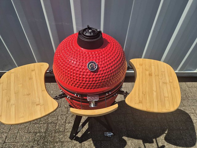 2025 - kamado bbq 21 inch rood - afbeelding 8 van  8