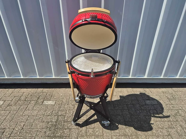 2025 - kamado bbq 21 inch rood - afbeelding 2 van  2