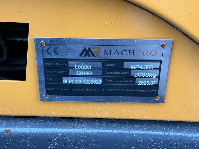 2025 - machpro - mp-l300 - shovel (ongebruikt) - afbeelding 13 van  20