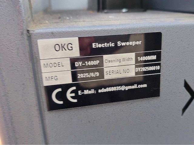 2025 - okg - dy-1400p - straatveegmachine - afbeelding 5 van  20