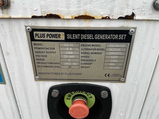 2025 - plus power - gf2-50 - stroomgenerator - afbeelding 11 van  18