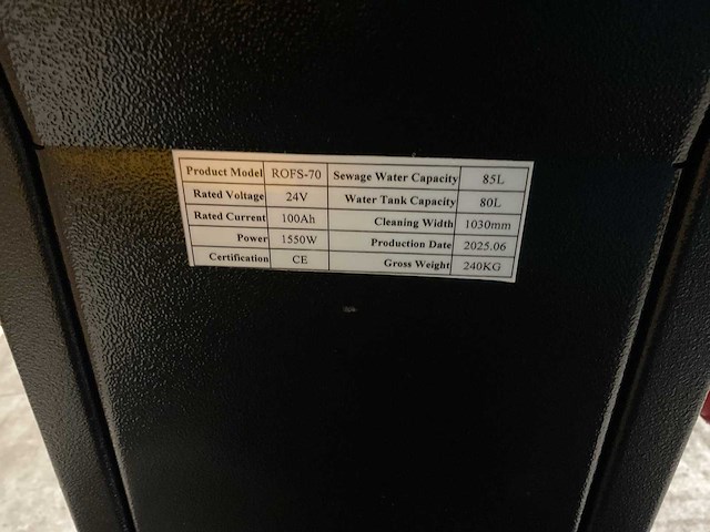 2025 - rte rofs-70 schoonmaakwagen - afbeelding 4 van  5