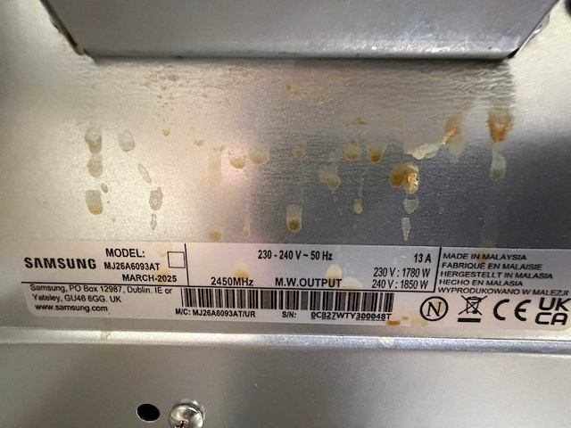 2025 - samsung - mj26a6093at - rvs - magnetron - afbeelding 5 van  5