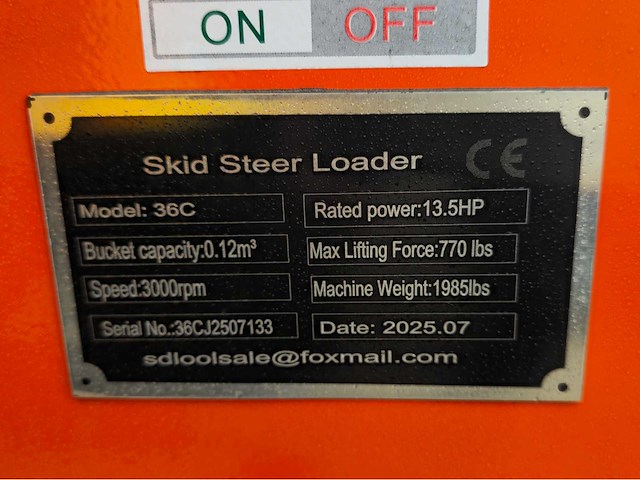 2025 - sdlool - 36c - oranje - shovel - afbeelding 10 van  18