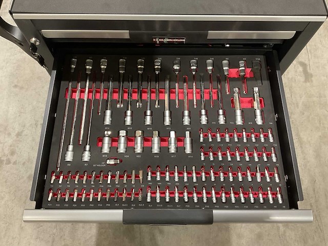 2025 - sg werkzeuge 7 laden 266 pc’s blacklist gereedschapswagen gevuld - afbeelding 17 van  22