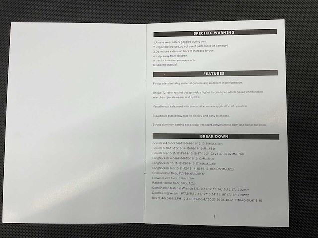 2025 - sg werkzeuge 7 laden 266 pc’s blacklist gereedschapswagen gevuld - afbeelding 20 van  22