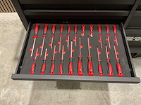 2025 - silverstahl 14 lades 344 pcs si/533 profline ep2415-2506 gereedschapswagen - afbeelding 20 van  52