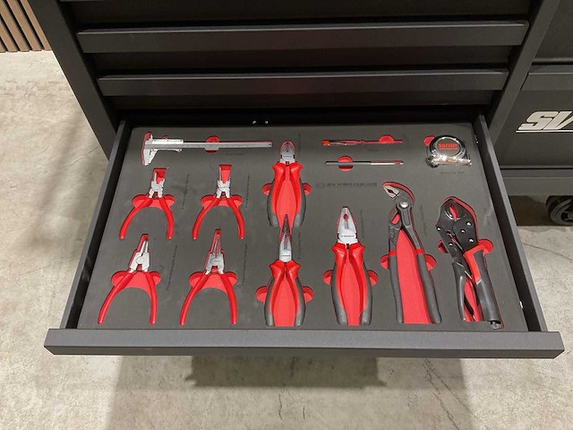 2025 - silverstahl 14 lades 344 pcs si/533 profline ep2415-2506 gereedschapswagen - afbeelding 21 van  66