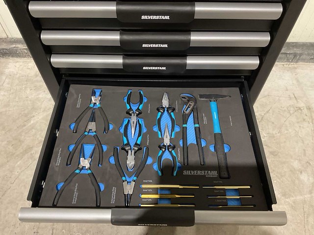 2025 - silverstahl 7 lades 266 pcs limited edition gereedschapswagen - afbeelding 45 van  57