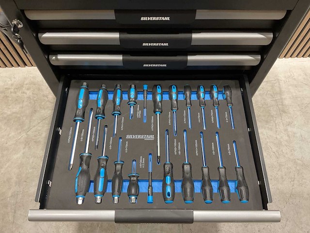 2025 - silverstahl 7 lades 266 pcs limited edition gereedschapswagen - afbeelding 18 van  58