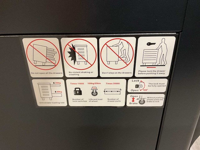 2025 - silverstahl 7 lades 266 pcs limited edition gereedschapswagen - afbeelding 3 van  19