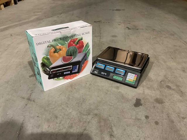 2025 acs digitale prijs weegschaal max 40kg - afbeelding 1 van  17