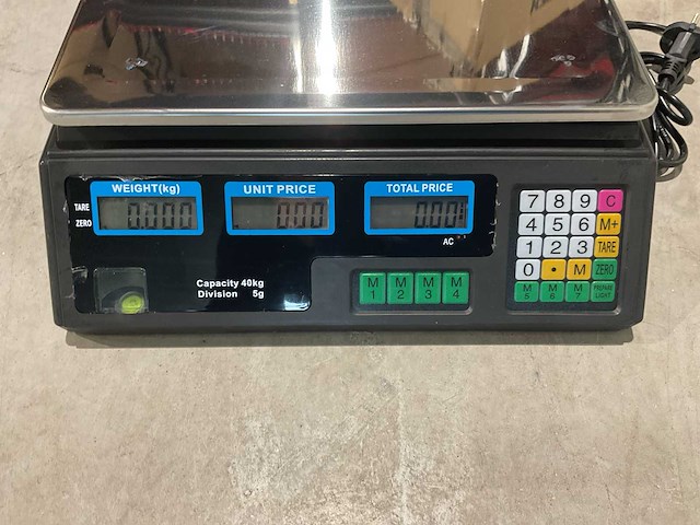 2025 acs digitale prijs weegschaal max 40kg - afbeelding 3 van  16
