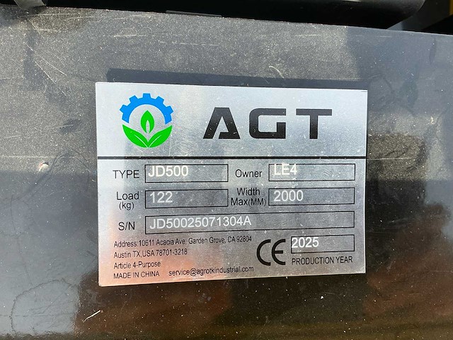 2025 agt jd500 afstandsbestuurbare grasmaaier - afbeelding 17 van  22