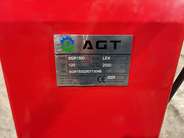 2025 agt sgr1500 stobbenfrees - afbeelding 12 van  59