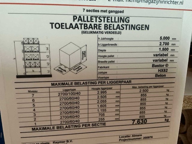 2025 bastor hx82 palletstelling - afbeelding 13 van  20