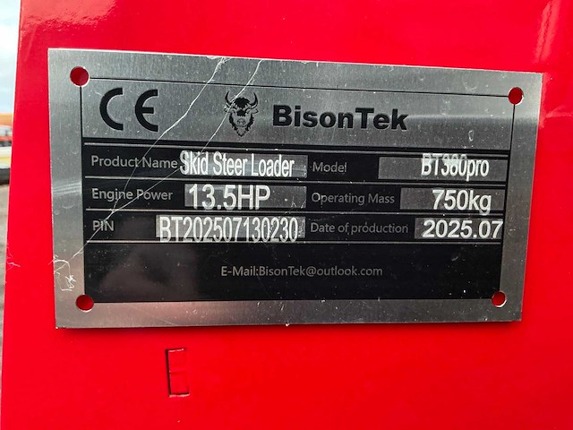 2025 bison tek bt380 pro schranklader ongebruikt - afbeelding 26 van  26