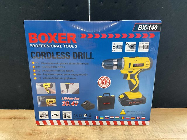 2025 boxer bx-140 accu schroefmachine - afbeelding 1 van  6