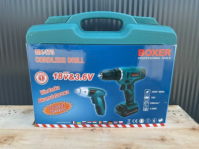 2025 boxer bx-173 accu schroefmachine - afbeelding 1 van  4