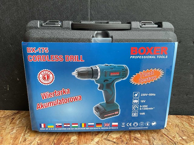 2025 boxer bx-175 accu schroefmachine set - afbeelding 1 van  6