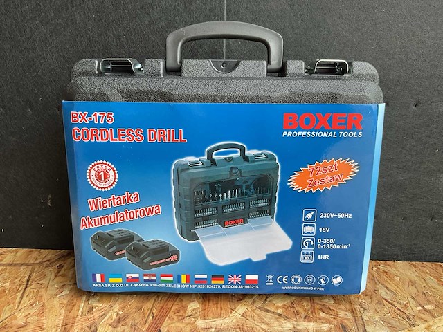 2025 boxer bx-175 accu schroefmachine set - afbeelding 3 van  6