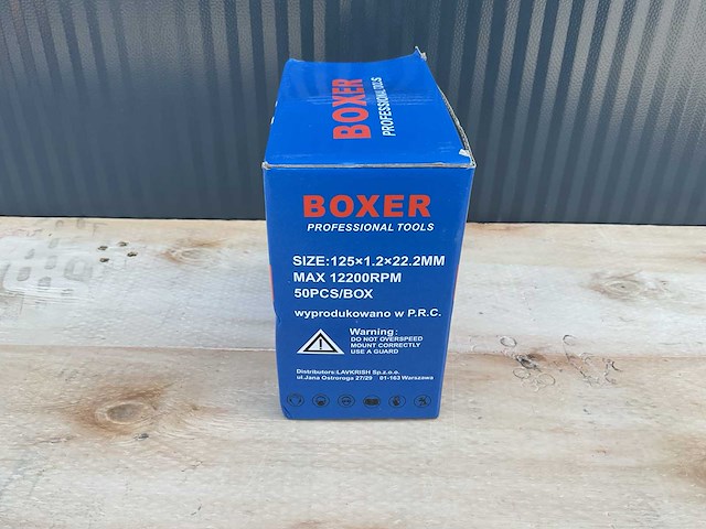 2025 boxer bx-2210 50 stuks staal / rvs slijpschijf - afbeelding 2 van  4