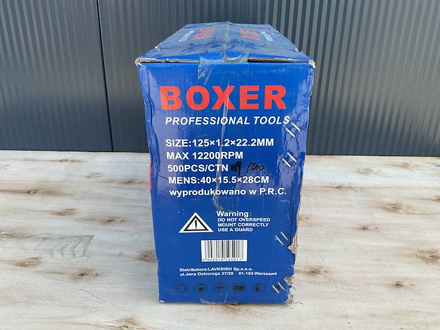 2025 boxer bx-2210 500 stuks staal / rvs slijpschijf - afbeelding 2 van  4