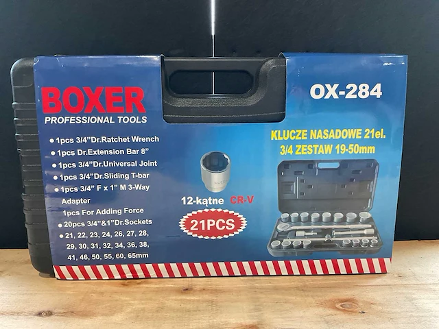 2025 boxer ox-284 21 delig doppenset 12 kant - afbeelding 1 van  5