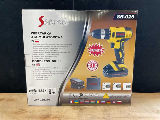2025 boxer sr-025 accu schroefmachine - afbeelding 4 van  5