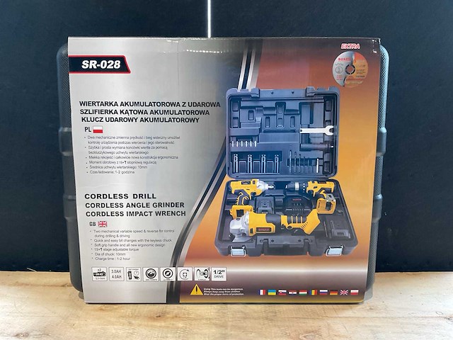 2025 boxer sr-028 accu gereedschapsset - afbeelding 4 van  5