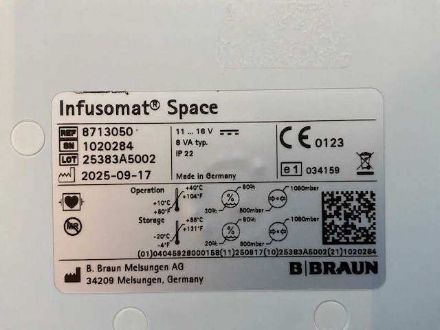 2025 braun infusomat space infusiepomp (3x) - afbeelding 6 van  8