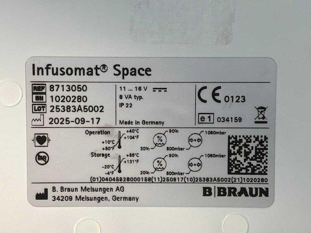 2025 braun infusomat space infusiepomp - afbeelding 5 van  5