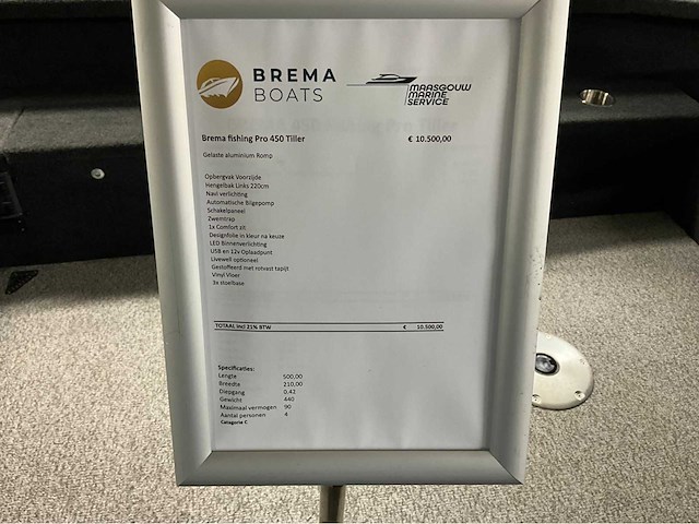 2025 brema boat 450 v pro fishing boat - afbeelding 12 van  13