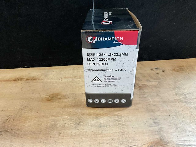 2025 champion cp-119 50 stuks staal slijpschijf - afbeelding 2 van  5