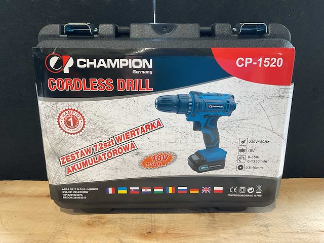 2025 champion cp-1520 accu schroefmachine set - afbeelding 1 van  5
