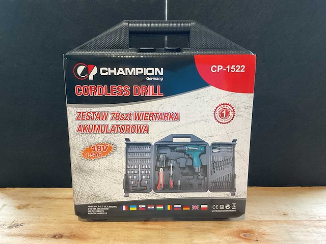 2025 champion cp-1522 accu schroefmachine set - afbeelding 3 van  4