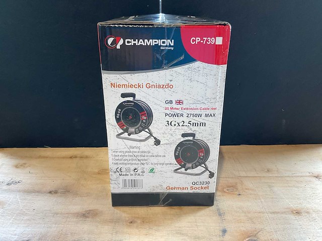 2025 champion cp-740 verlengkabelhaspels en -snoer - afbeelding 5 van  5