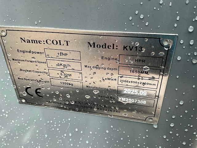 2025 colt kv12 minigraafmachine - afbeelding 4 van  12