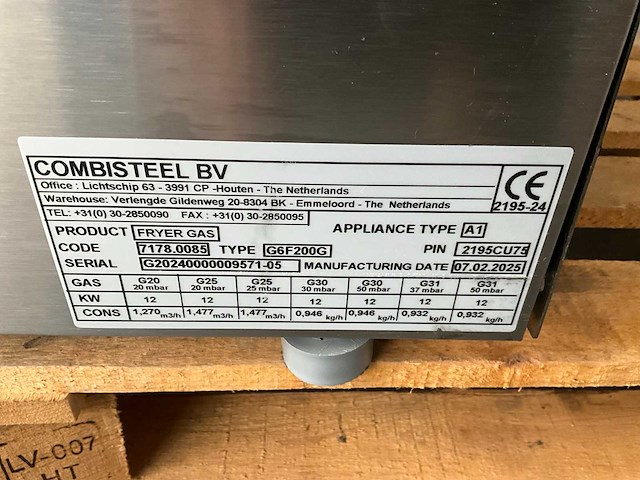 2025 combisteel fryer gas dubbele gasfriteuse - afbeelding 3 van  11