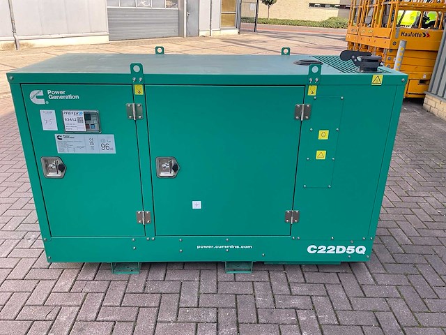 2025 cummins c22d5q noodstroomaggregaat, 22kva - afbeelding 1 van  12
