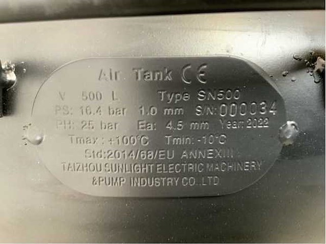 2025 daewoo daax 500l luchtcompressor - afbeelding 11 van  24