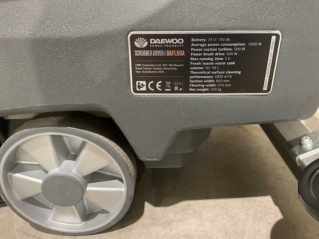 2025 daewoo dafl50a vloerreiniger - afbeelding 16 van  24