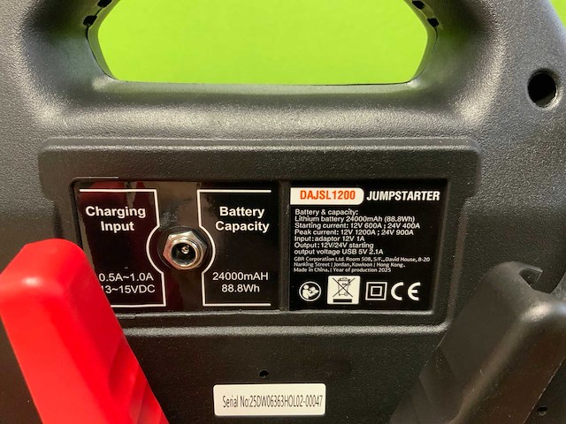 2025 daewoo dajsl120 jumpstarter 12/24v - afbeelding 3 van  6
