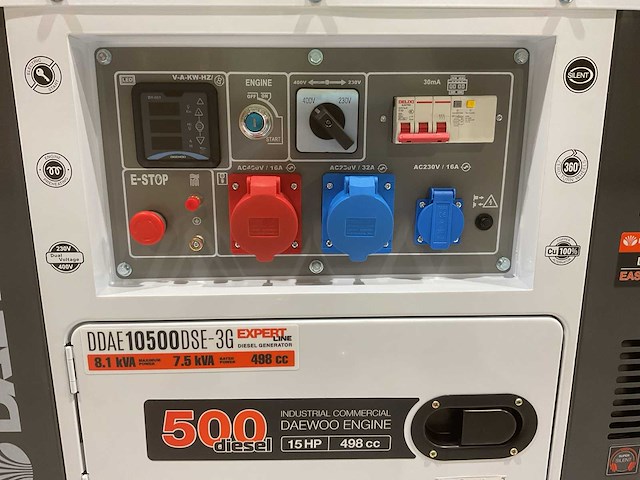 2025 daewoo ddae10500dse-3g diesel aggregaat - afbeelding 4 van  17