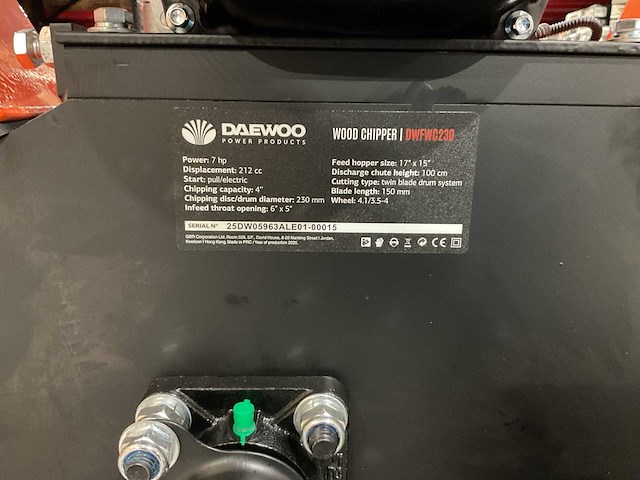 2025 daewoo dwfwc230 houthakselaar - afbeelding 2 van  16
