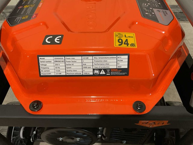 2025 daewoo gdax4050 stroomgenerator - afbeelding 5 van  27