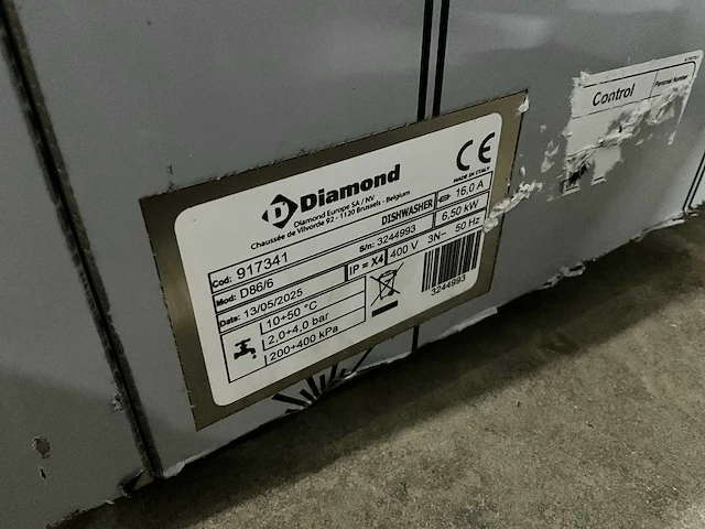 2025 diamond d 86/6 vaatwasmachine - afbeelding 8 van  8