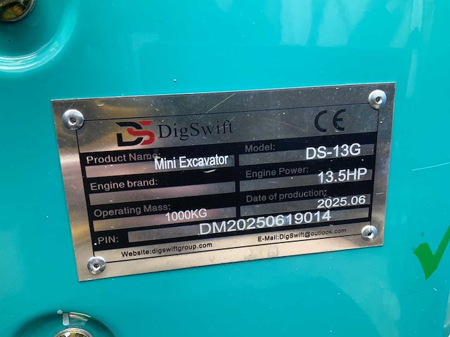 2025 digswift ds13g minigraafmachine - afbeelding 18 van  25