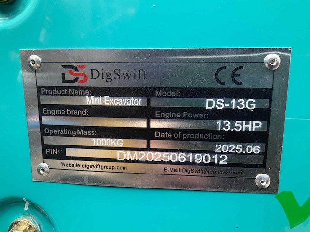 2025 digswift ds13g minigraafmachine - afbeelding 18 van  25