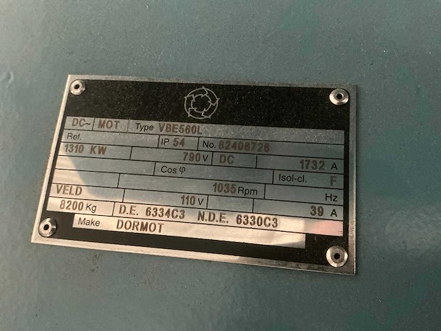 2025 dormot vbe560l 1310kw elektromotor - afbeelding 8 van  16